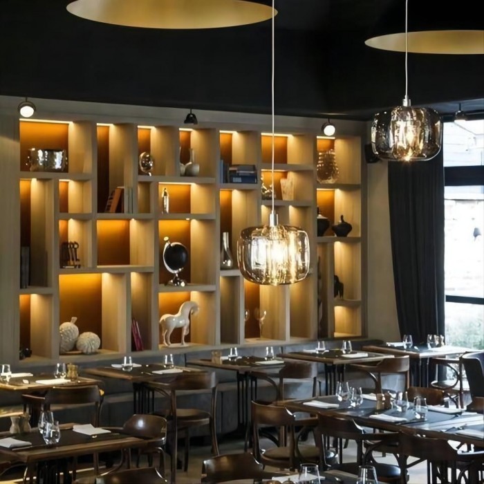 Cubie Chandelier Smoked Glass Globe Pendant Light for Kitchen Island