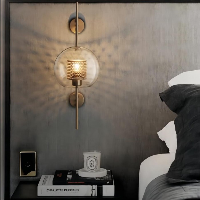 Tiffany Chiswick Glass Wall Lights Indoor for Bedroom Living Room