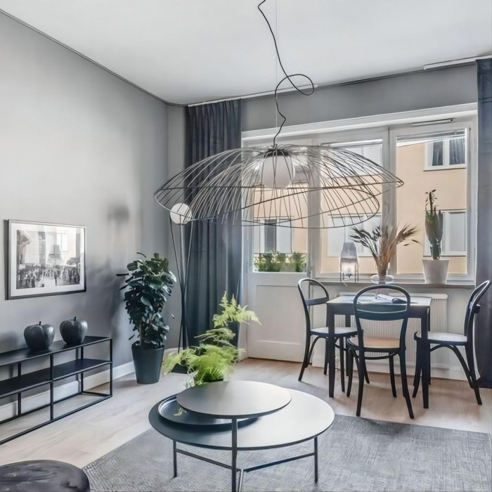 Металлический подвесной светильник