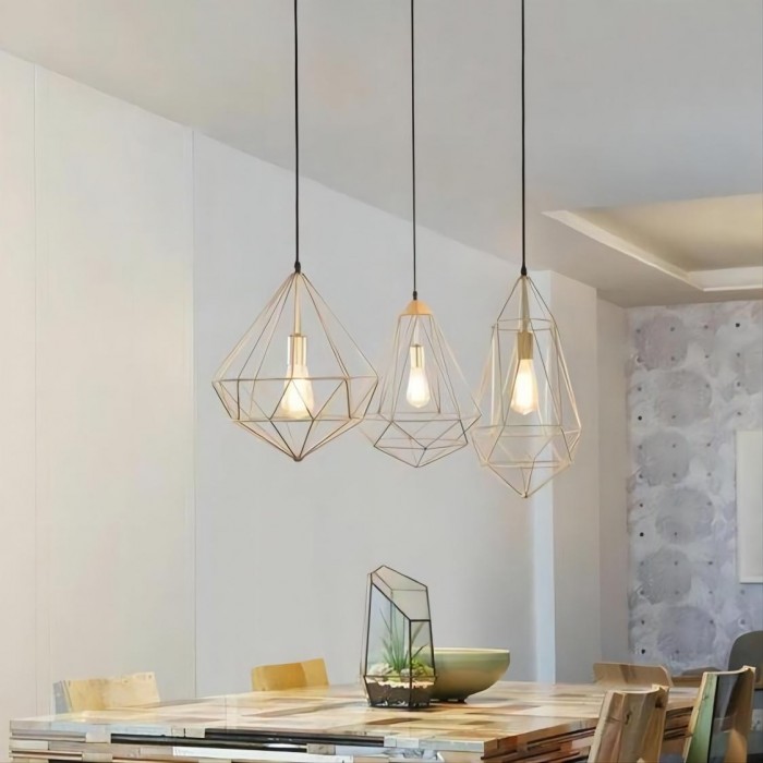 Diamond pendant lamp