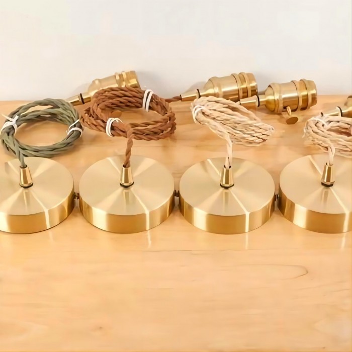 Vintage Clear Ribbed Glass Chandelier for Kitchen and Dining Room