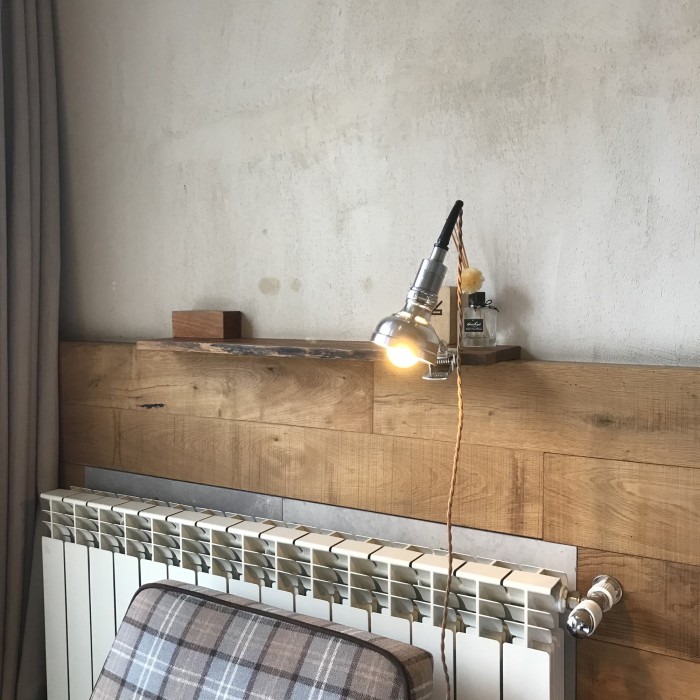 Винтажная промышленная лампа с клипсой Серия