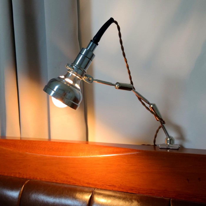 Винтажная промышленная лампа с клипсой Серия