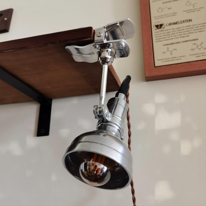 Винтажная промышленная лампа с клипсой Серия