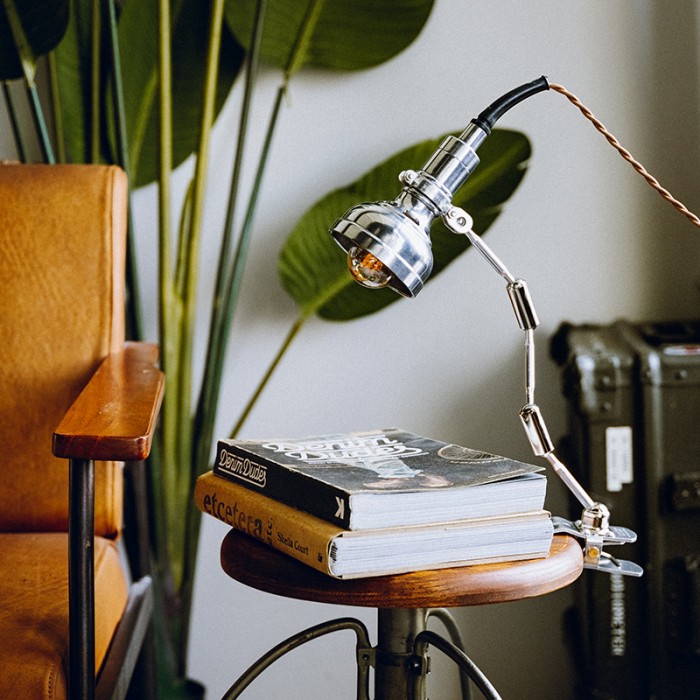 Винтажная промышленная лампа с клипсой Серия