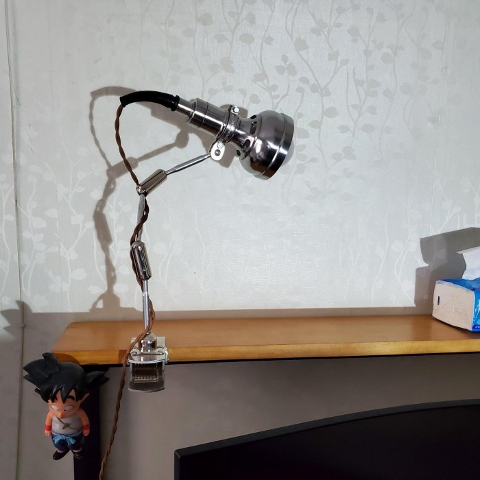 Винтажная промышленная лампа с клипсой Серия