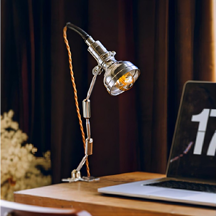 Винтажная промышленная лампа с клипсой Серия