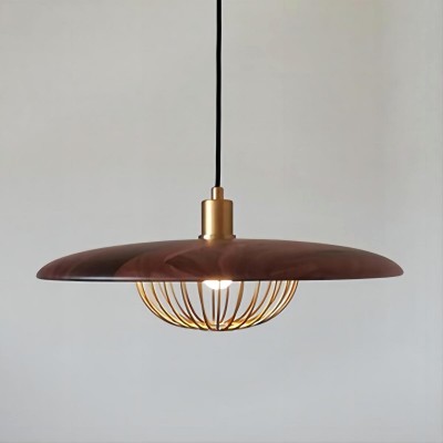 Деревянный металлический подвесной светильник
