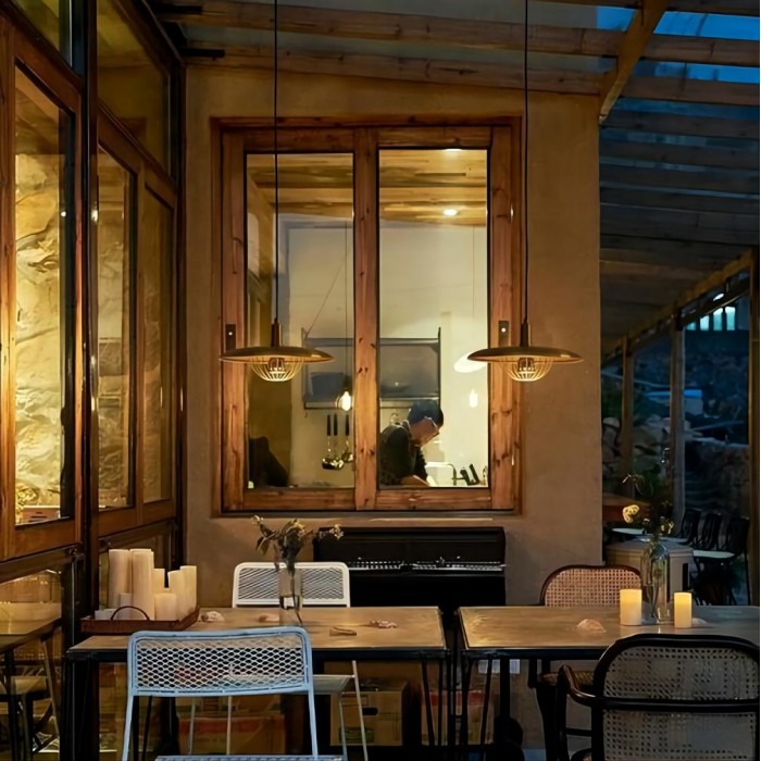 Wooden Metal Pendant Lamp