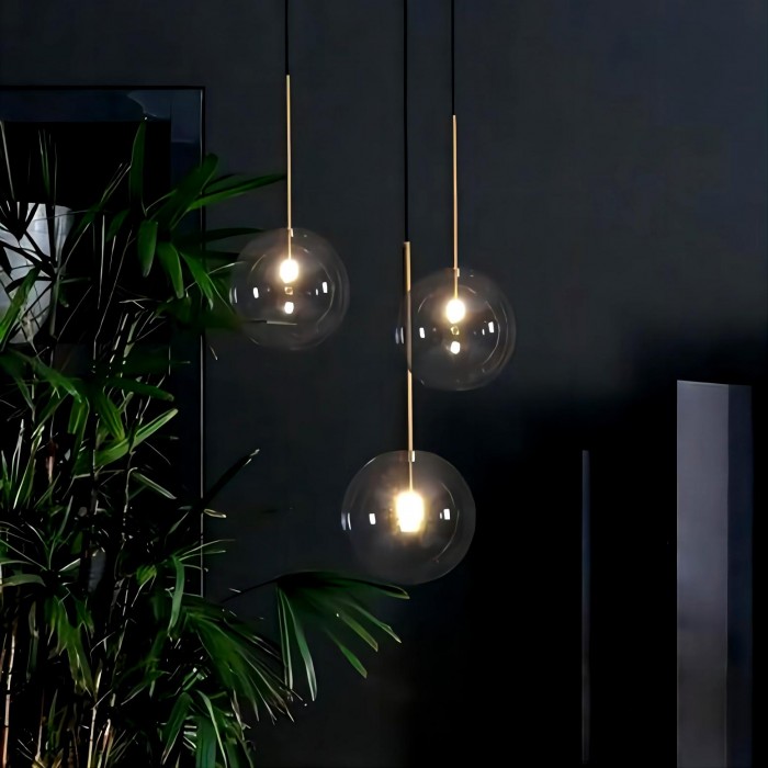 Glass balls hanging lamp
