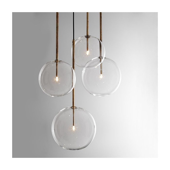 Glass balls hanging lamp