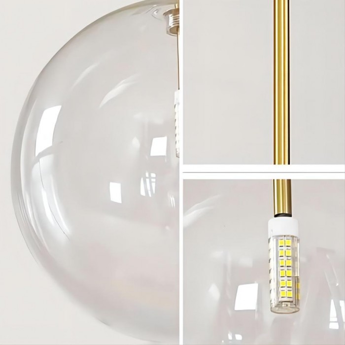 Glass balls hanging lamp