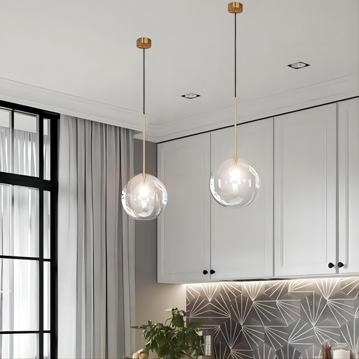 Glass balls hanging lamp