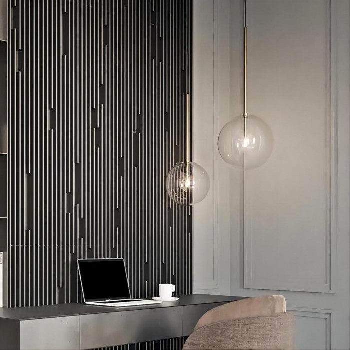 Glass balls hanging lamp