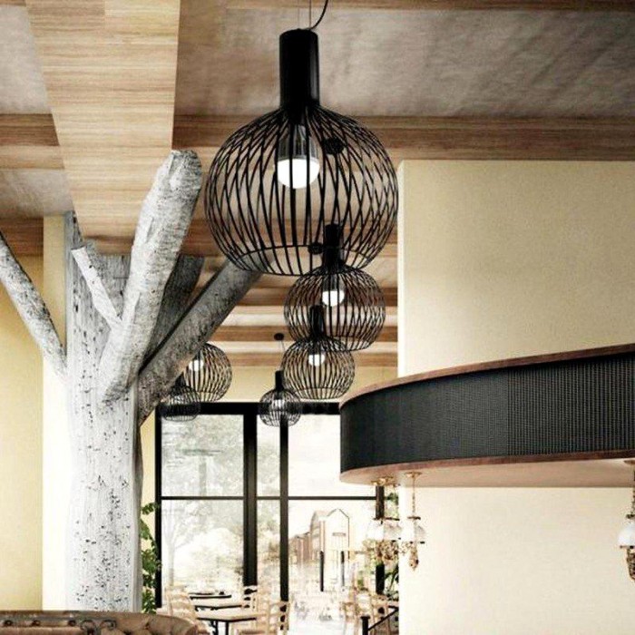 Подвесной светильник для птичьей клетки