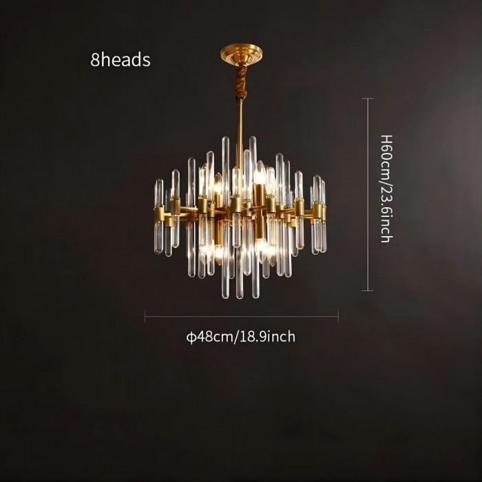 Antique brass chandelier