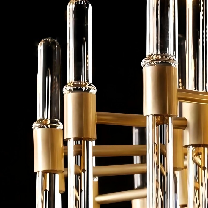 Antique brass chandelier