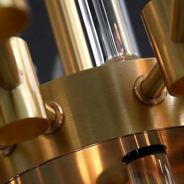 Antique brass chandelier