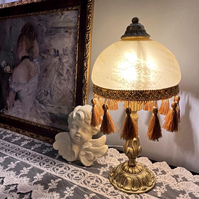 Romantic vintage bedside lamp