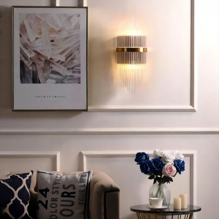 Crystal wall lamp