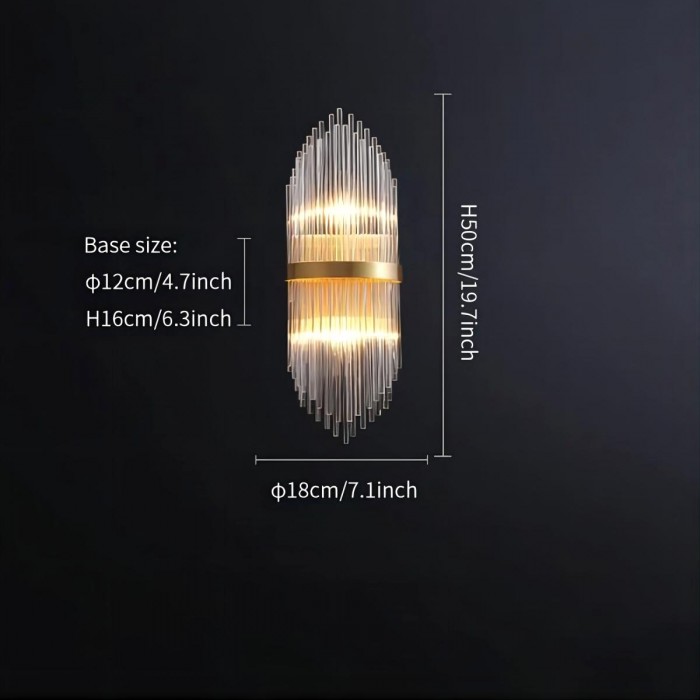 Crystal wall lamp