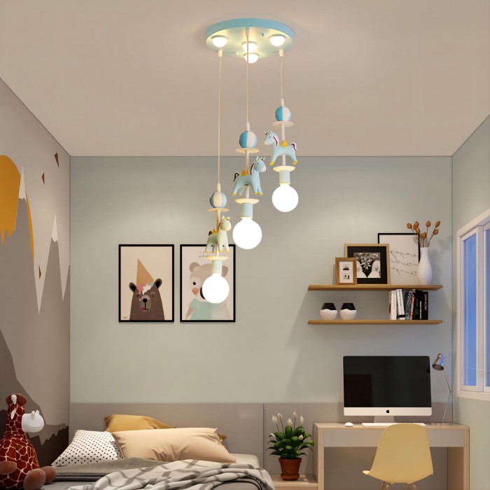 Girls' bedroom chandelier