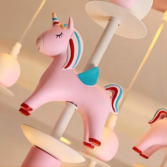 Girls' bedroom chandelier