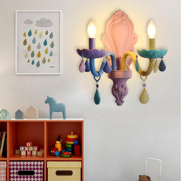 Children's Room Macaron Wall lamp