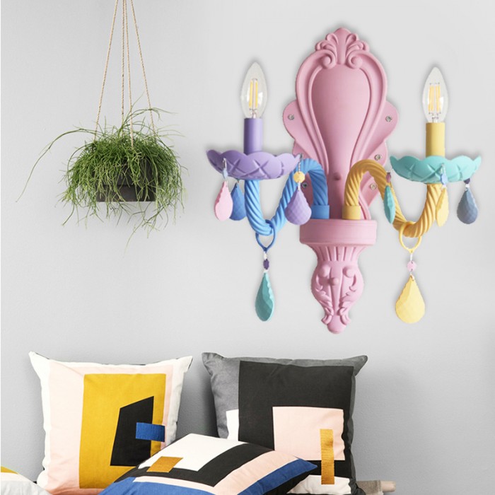 Children's Room Macaron Wall lamp