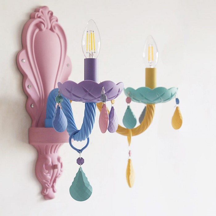 Children's Room Macaron Wall lamp