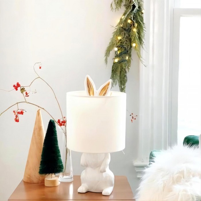 кролик настольная лампа