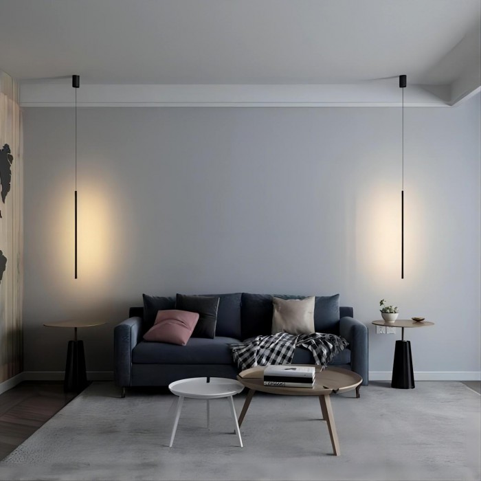 Industrial LED Black Pendant Light Fixture for Kitchen Island Bedroom