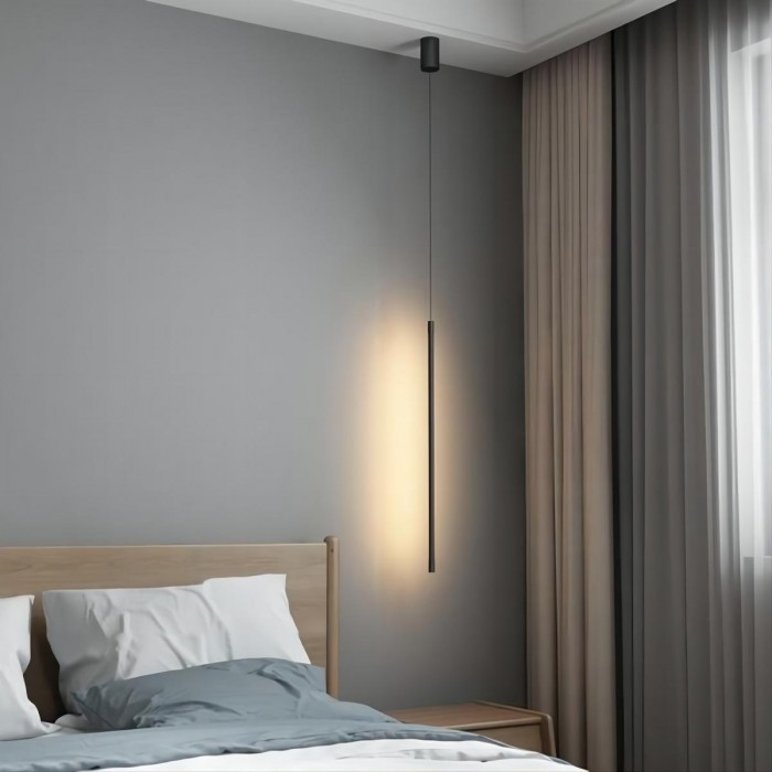 Industrial LED Black Pendant Light Fixture for Kitchen Island Bedroom