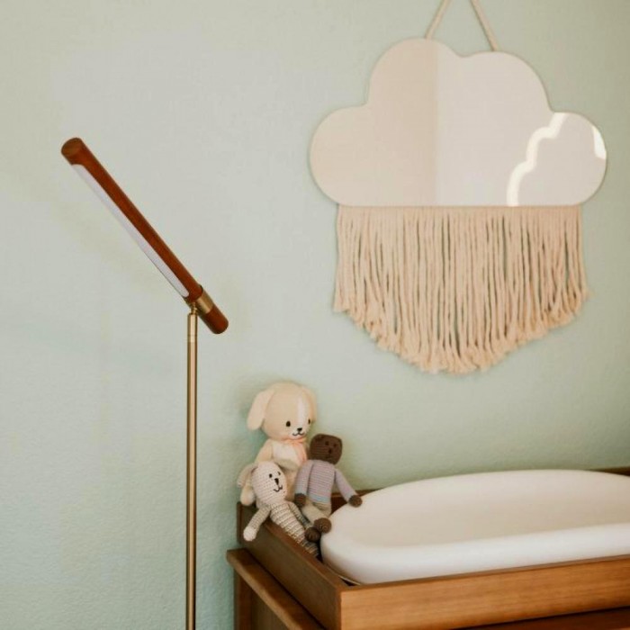 Линейная деревянная светодиодная настольная лампа