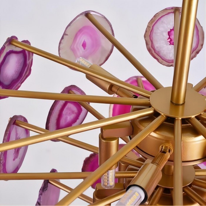 Paste agate chandelier