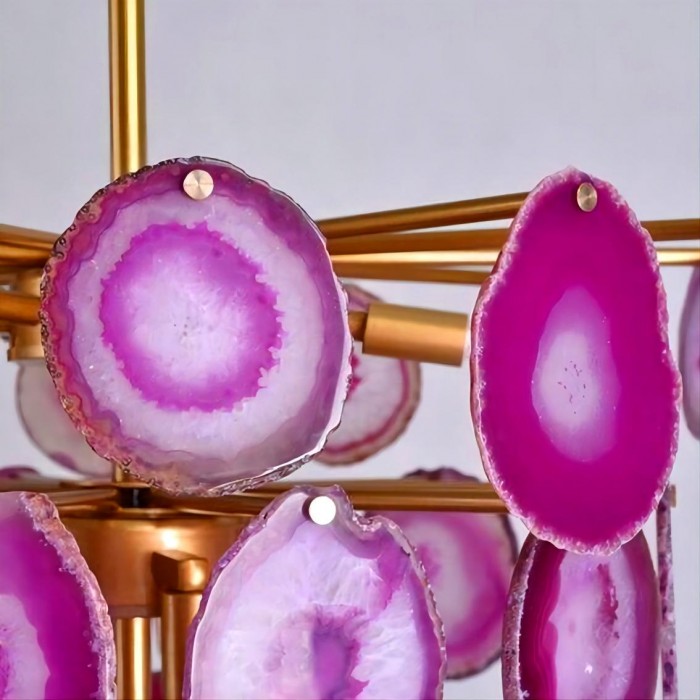 Paste agate chandelier