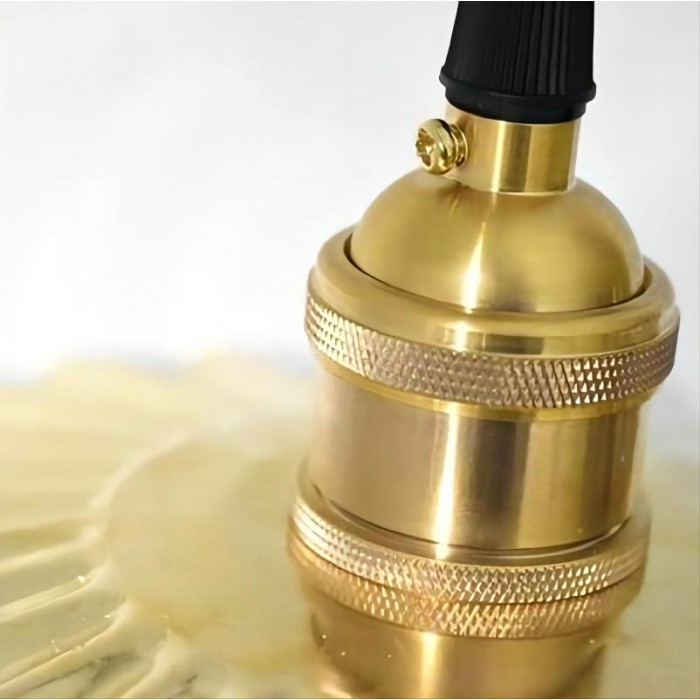 Copper umbrella pendant lamp