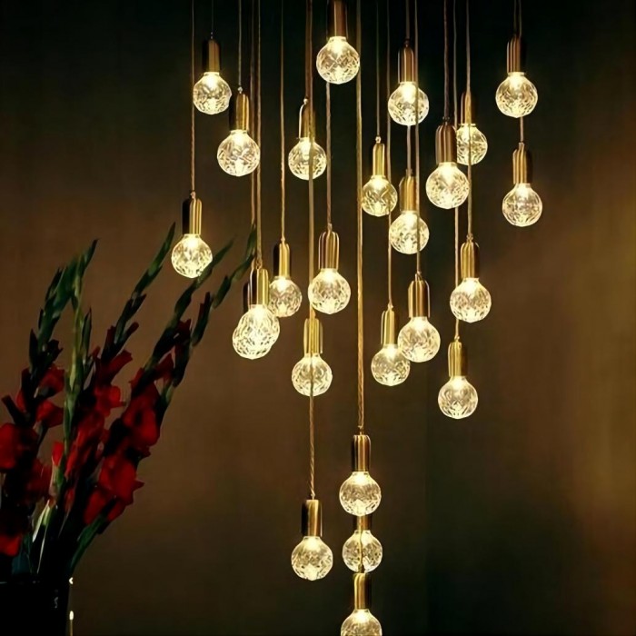 crystal ball pendant lamp