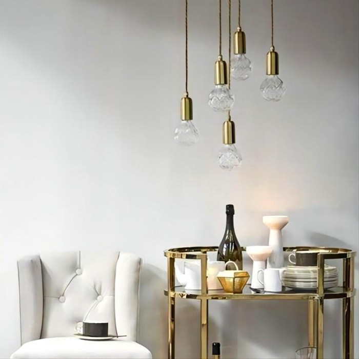 crystal ball pendant lamp