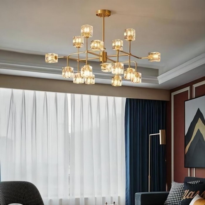 Square Crystal Chandelier
