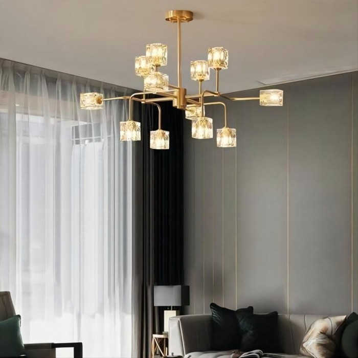 Square Crystal Chandelier