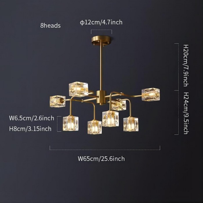 Square Crystal Chandelier