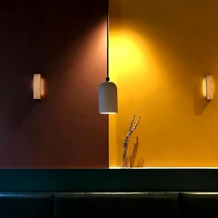 U concrete pendant lamp