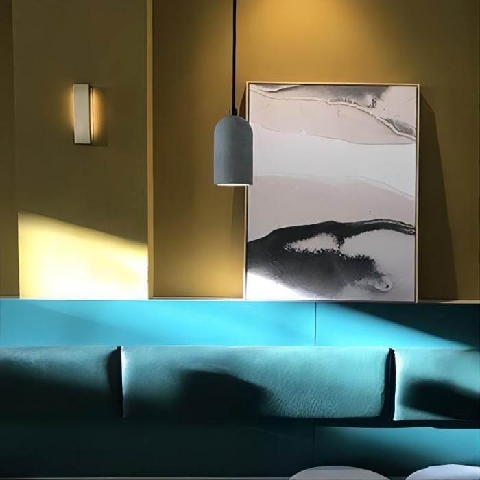 U concrete pendant lamp