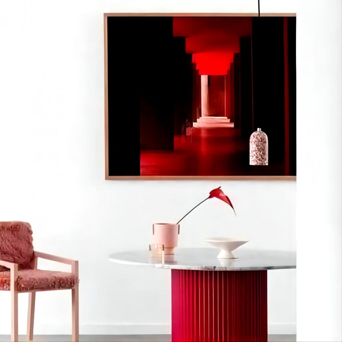 U concrete pendant lamp