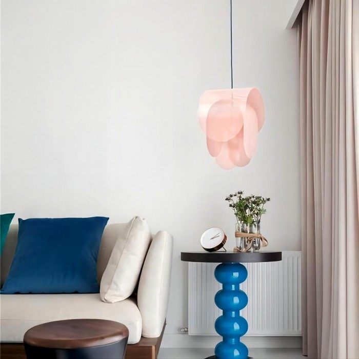 Perforated metal pendant lamp