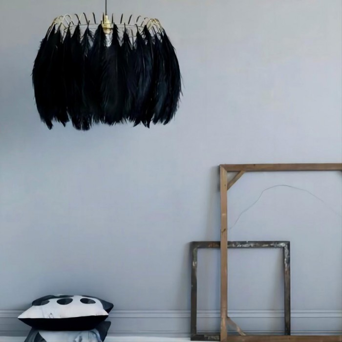Feather pendant lamp