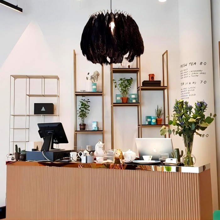 Feather pendant lamp