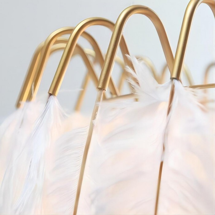 Feather pendant lamp