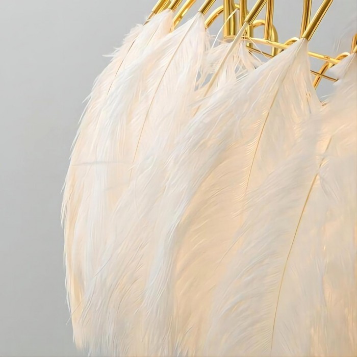 Feather pendant lamp